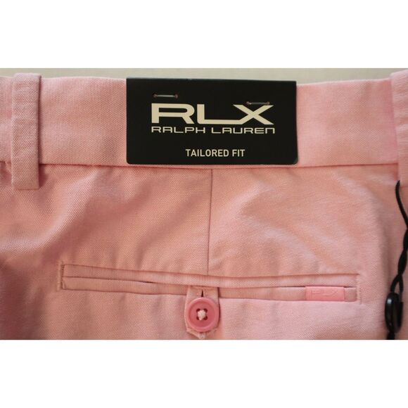 RLX Ralph Lauren Men's Sz 33 Pink Tailored Fit Golf Performance Shorts - Picture 9 of 13